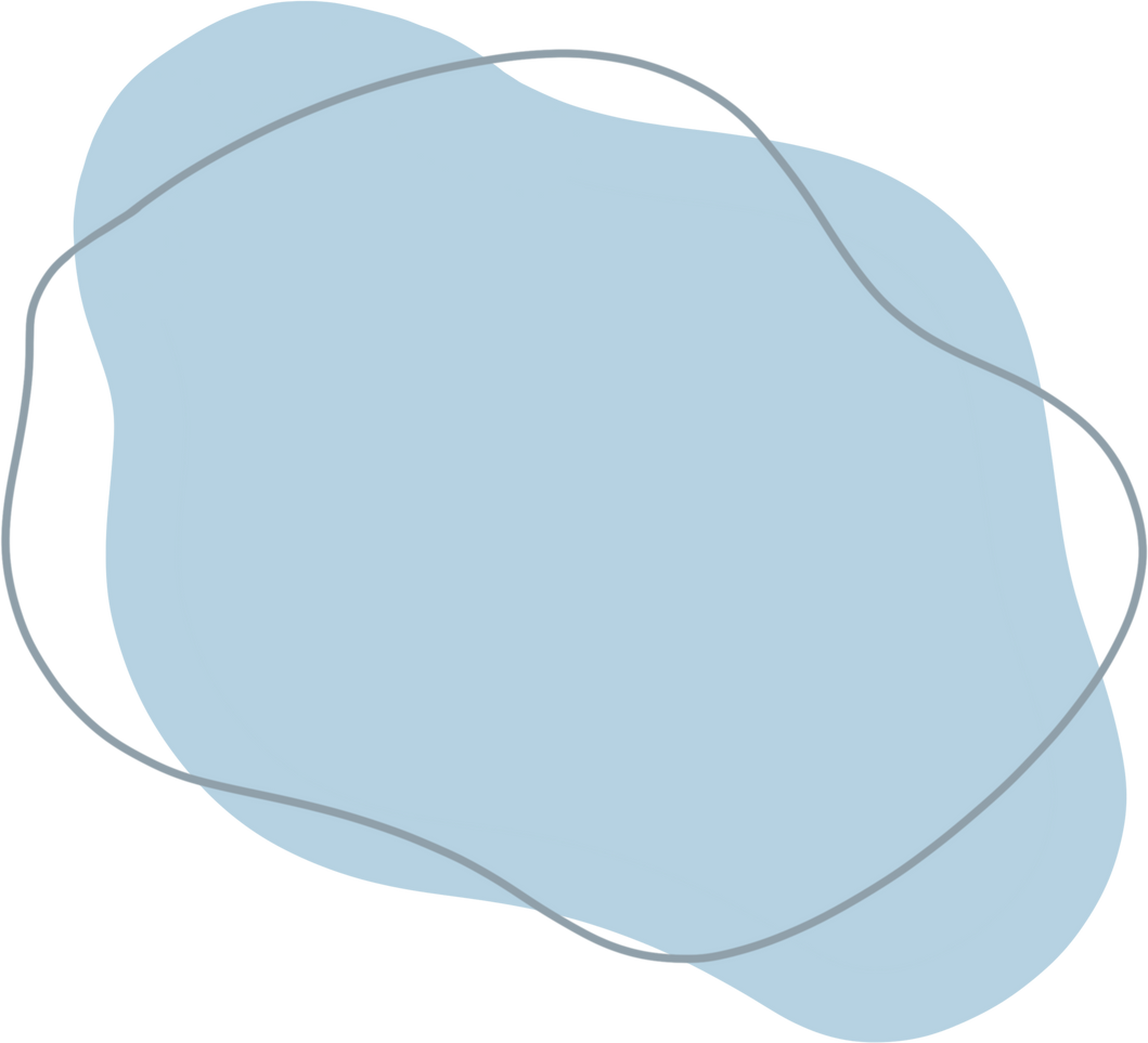 Decorative Blue Blob